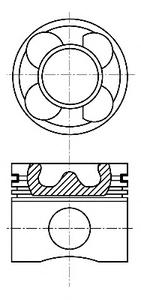 Поршень NURAL 8713750710
