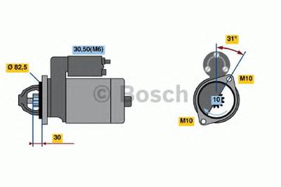 Стартер BOSCH 0 001 109 290