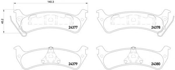 Комплект тормозных колодок, дисковый тормоз TEXTAR