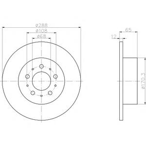 Тормозной диск TEXTAR 98200 1007 0 1