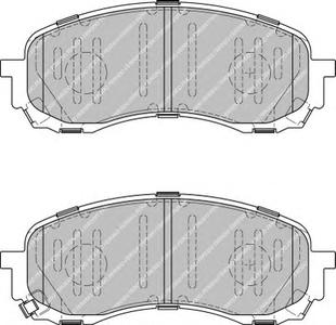 Комплект тормозных колодок, дисковый тормоз FERODO FDB1863