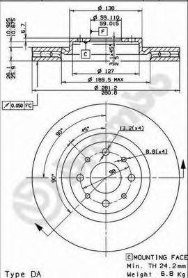 Тормозной диск BREMBO