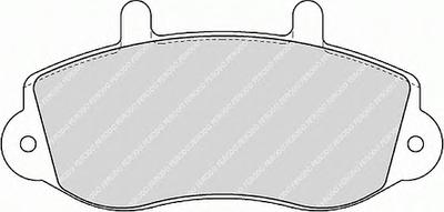 Комплект тормозных колодок, дисковый тормоз FERODO FVR1292