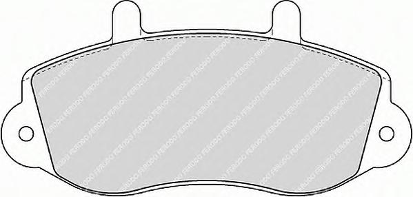Комплект тормозных колодок, дисковый тормоз FERODO