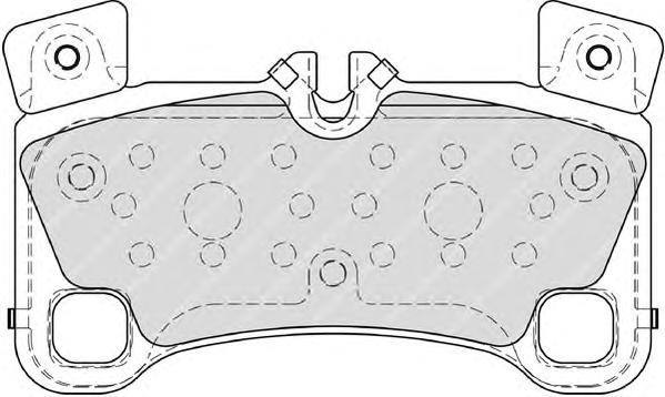 Комплект тормозных колодок, дисковый тормоз FERODO