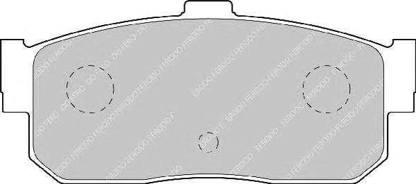 Комплект тормозных колодок, дисковый тормоз FERODO