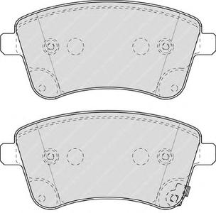 Комплект тормозных колодок, дисковый тормоз FERODO FDB4339