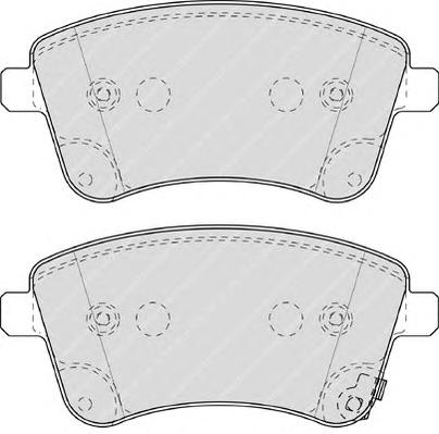Комплект тормозных колодок, дисковый тормоз FERODO