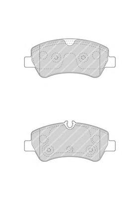 Комплект тормозных колодок, дисковый тормоз FERODO
