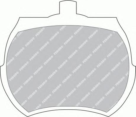 Комплект тормозных колодок, дисковый тормоз FERODO