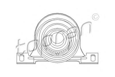 Подвеска, карданный вал TOPRAN 501 593