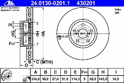 Тормозной диск ATE 24.0130-0201.1