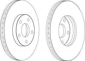 Тормозной диск FERODO DDF1172