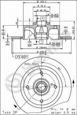 Тормозной диск BREMBO