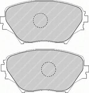 Комплект тормозных колодок, дисковый тормоз FERODO FDB1514