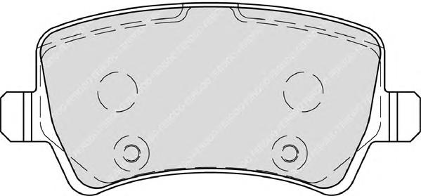 Комплект тормозных колодок, дисковый тормоз FERODO