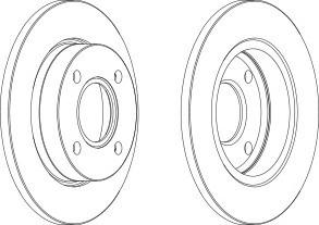Тормозной диск FERODO DDF845