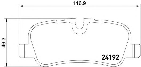 Комплект тормозных колодок, дисковый тормоз TEXTAR