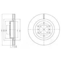 Тормозной диск DELPHI BG4228