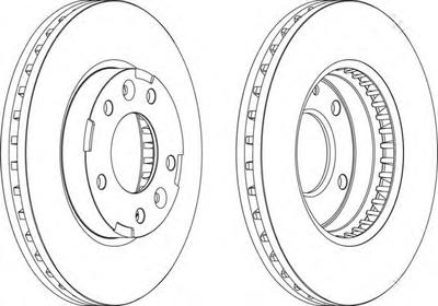 Тормозной диск FERODO DDF1629