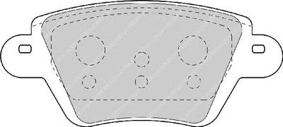 Комплект тормозных колодок, дисковый тормоз FERODO FDB1380
