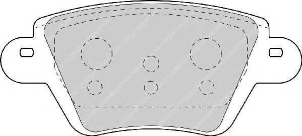 Комплект тормозных колодок, дисковый тормоз FERODO