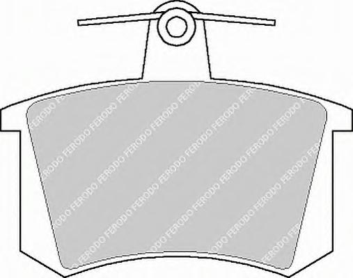 Комплект тормозных колодок, дисковый тормоз FERODO