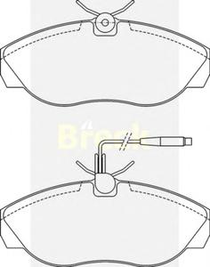 Комплект тормозных колодок, дисковый тормоз BRECK 21797 00 703 10