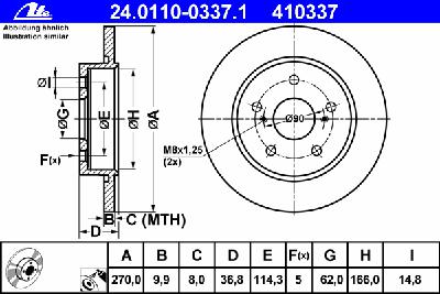 Тормозной диск ATE 24.0110-0337.1