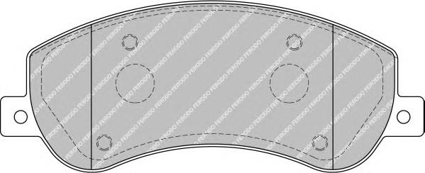 Комплект тормозных колодок, дисковый тормоз FERODO