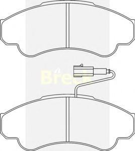 Комплект тормозных колодок, дисковый тормоз BRECK 23919 00 703 10