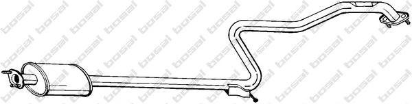 Средний глушитель выхлопных газов BOSAL