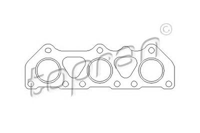 Прокладка, выпускной коллектор TOPRAN 110 505