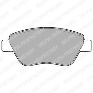 Комплект тормозных колодок, дисковый тормоз DELPHI