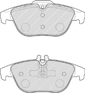 Комплект тормозных колодок, дисковый тормоз FERODO