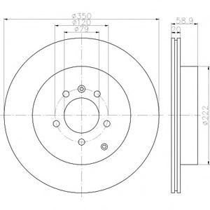 Тормозной диск TEXTAR 98200 1477 0 1