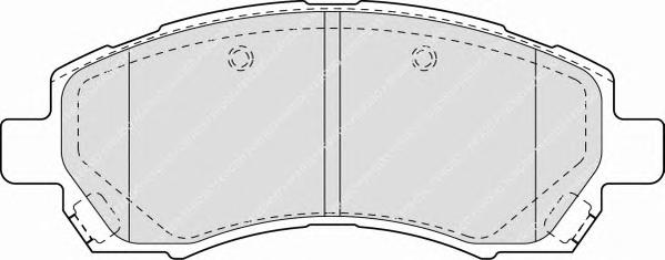 Комплект тормозных колодок, дисковый тормоз FERODO