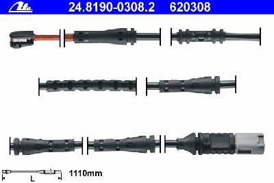 Датчик износа тормозных колодок ATE 24.8190-0308.2