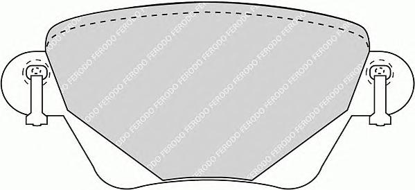 Комплект тормозных колодок, дисковый тормоз FERODO
