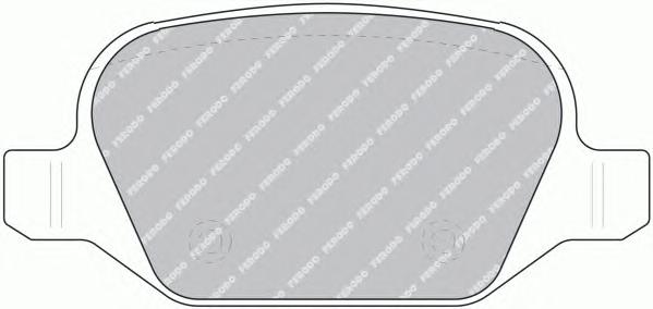 Комплект тормозных колодок, дисковый тормоз FERODO