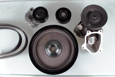 Водяной насос + комплект ручейковых ремней HEPU P466