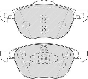 Комплект тормозных колодок, дисковый тормоз FERODO FDB4319