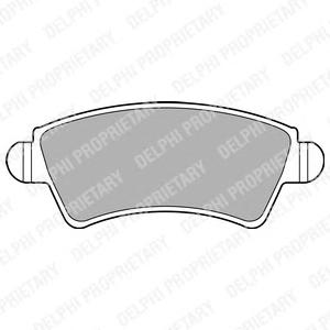 Комплект тормозных колодок, дисковый тормоз DELPHI LP1846