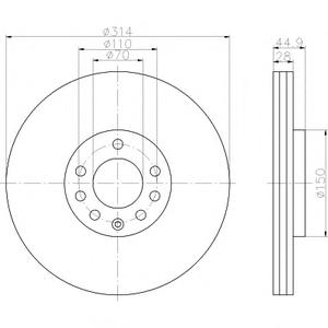 Тормозной диск TEXTAR 98200 1188 0 1