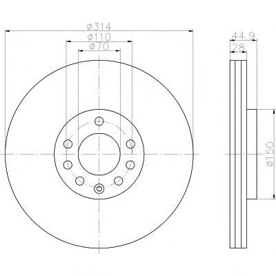 Тормозной диск TEXTAR