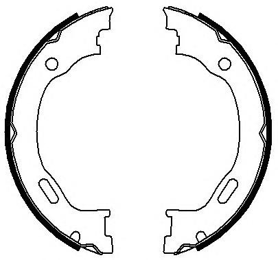 Комплект тормозных колодок, стояночная тормозная система FERODO