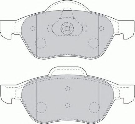 Комплект тормозных колодок, дисковый тормоз FERODO