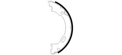 Комплект тормозных колодок, стояночная тормозная система TEXTAR 98101 0578 0 4