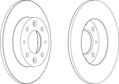 Тормозной диск FERODO DDF1395