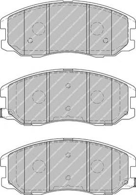 Комплект тормозных колодок, дисковый тормоз FERODO